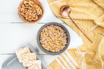 ТМ «Скоро готово» Каша «Зеленая гречка с амарантом» с соевым молоком, 250 г. Vegan