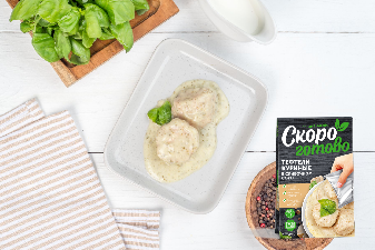 ТМ "Скоро готово" Тефтели куриные в сливочном соусе, 150 г.