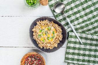 ТМ «Скоро готово» Каша «Три злака» с овощами, 275 г. Vegan