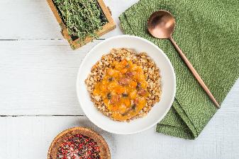 ТМ «Скоро готово» Каша «Пять злаков» с бобовыми в соусе, 275 г. Vegan