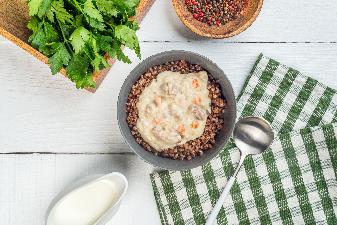 ТМ "Скоро готово" Каша гречневая с печенью, 275 г.