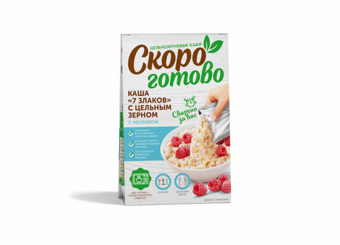 ТМ "Скоро готово" Каша "7 злаков" с цельным зерном, 250 г.