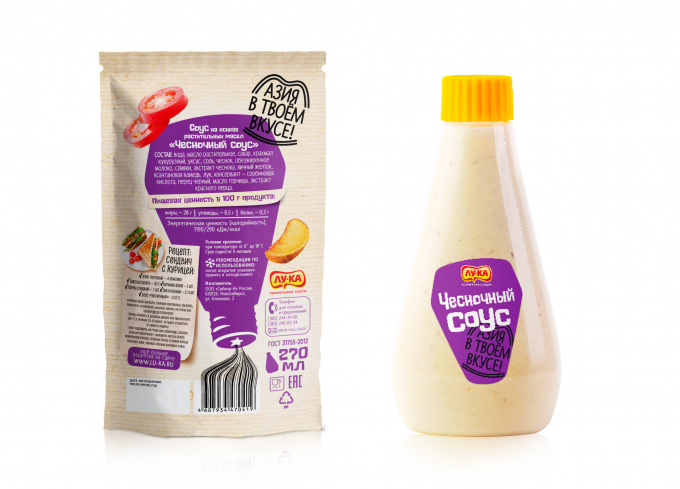 ТМ Лука "Чесночный соус" 270 мл.