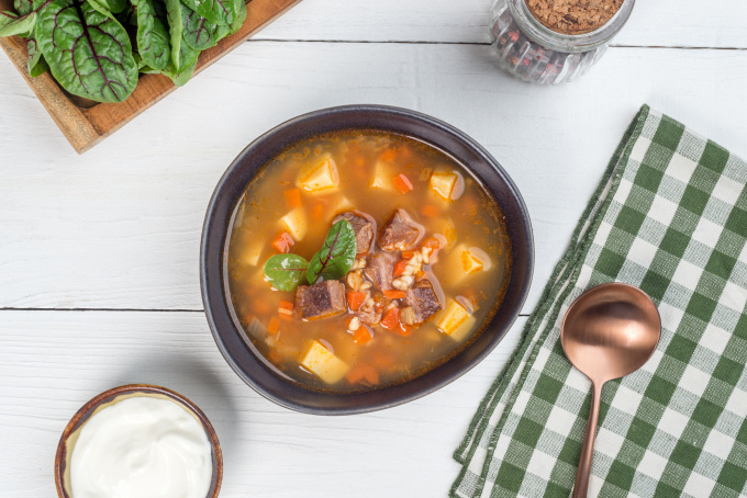 ТМ "Скоро готово" Суп с говядиной и булгуром, 250г.