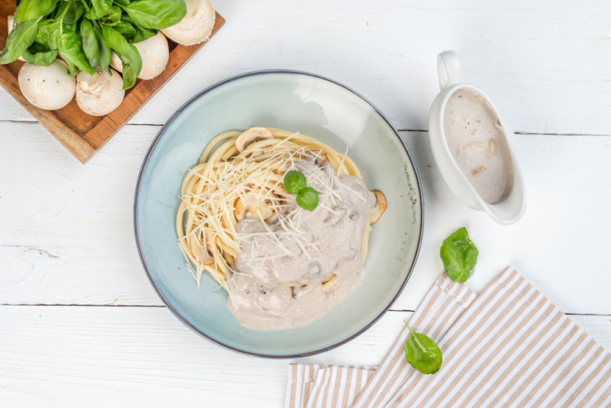 ТМ "Скоро готово" Соус для пасты с шампиньонами, 150 г.