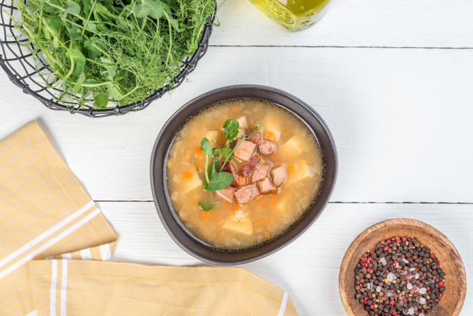 ТМ "Скоро готово" Суп гороховый с копченостями, 250г.