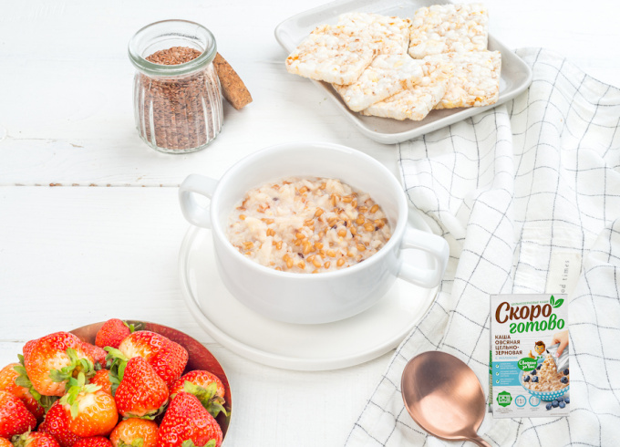 ТМ "Скоро готово" Каша овсяная цельнозерновая, 250 г. ТМ "Скоро готово" Каша овсяная цельнозерновая, 250 г.