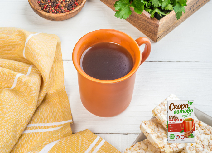 ТМ "Скоро готово" Бульон говяжий, питьевой 300 г.